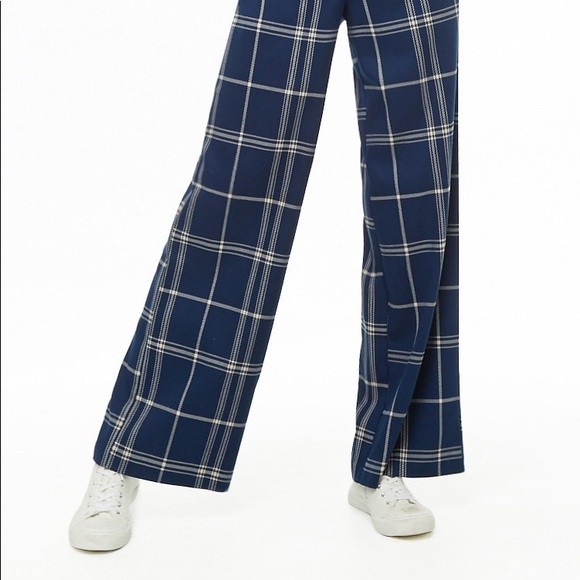 f21 plaid pants